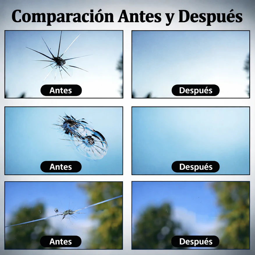 Resina líquida para reparación de grietas de auto